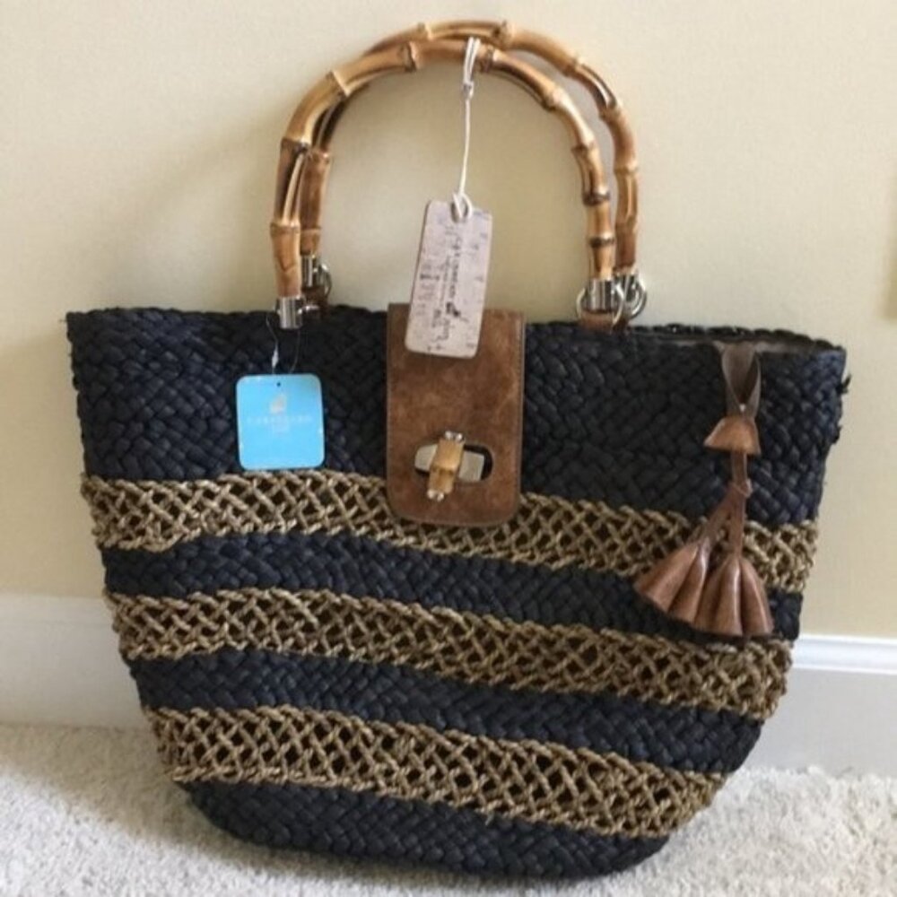 Caribbean Joe tote and one pair of pants size 12